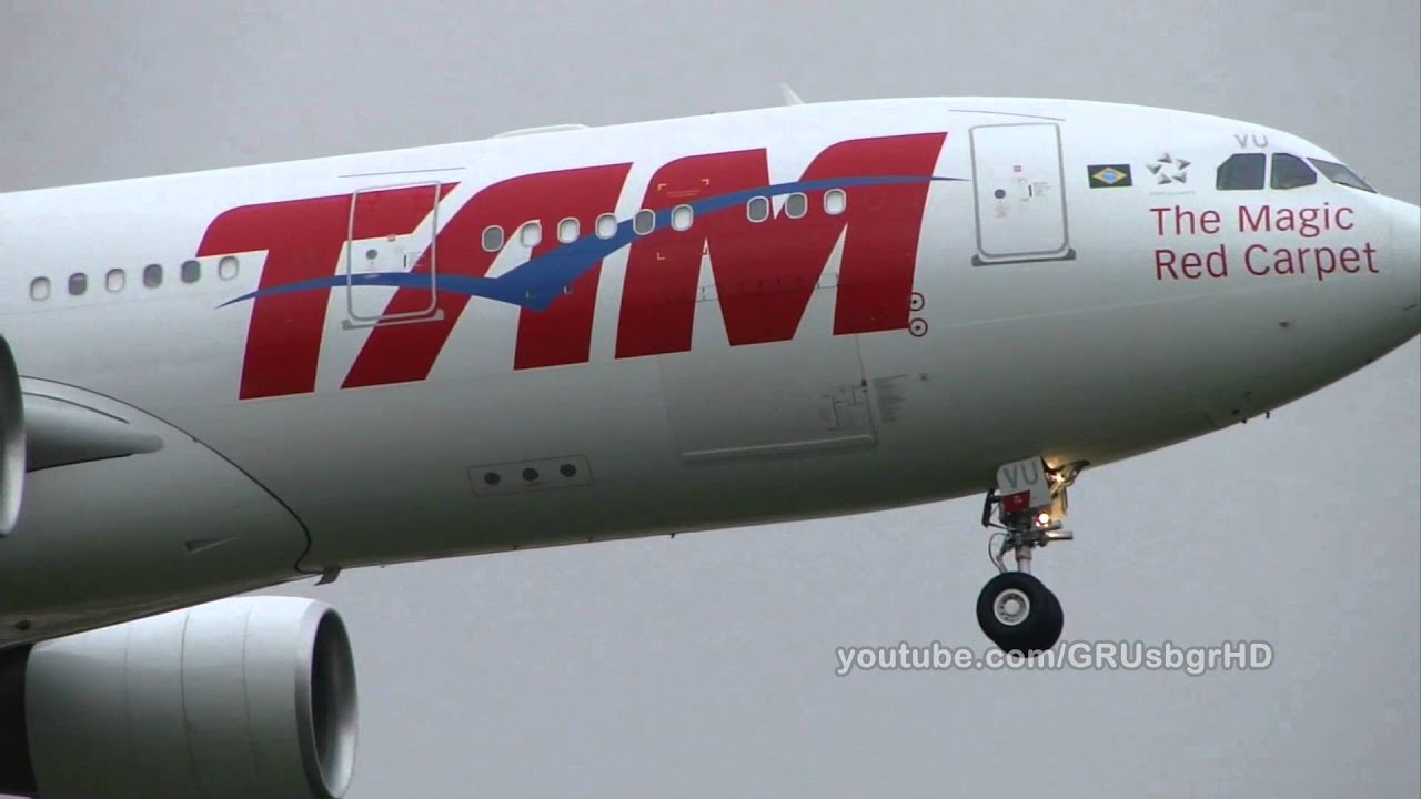[ HD ] TAM A330-223 Arriving at Guarulhos GRU SBGR