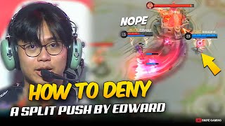 HOW TO DENY a SPLIT PUSH by EDWARD BALBOA. . . 😮