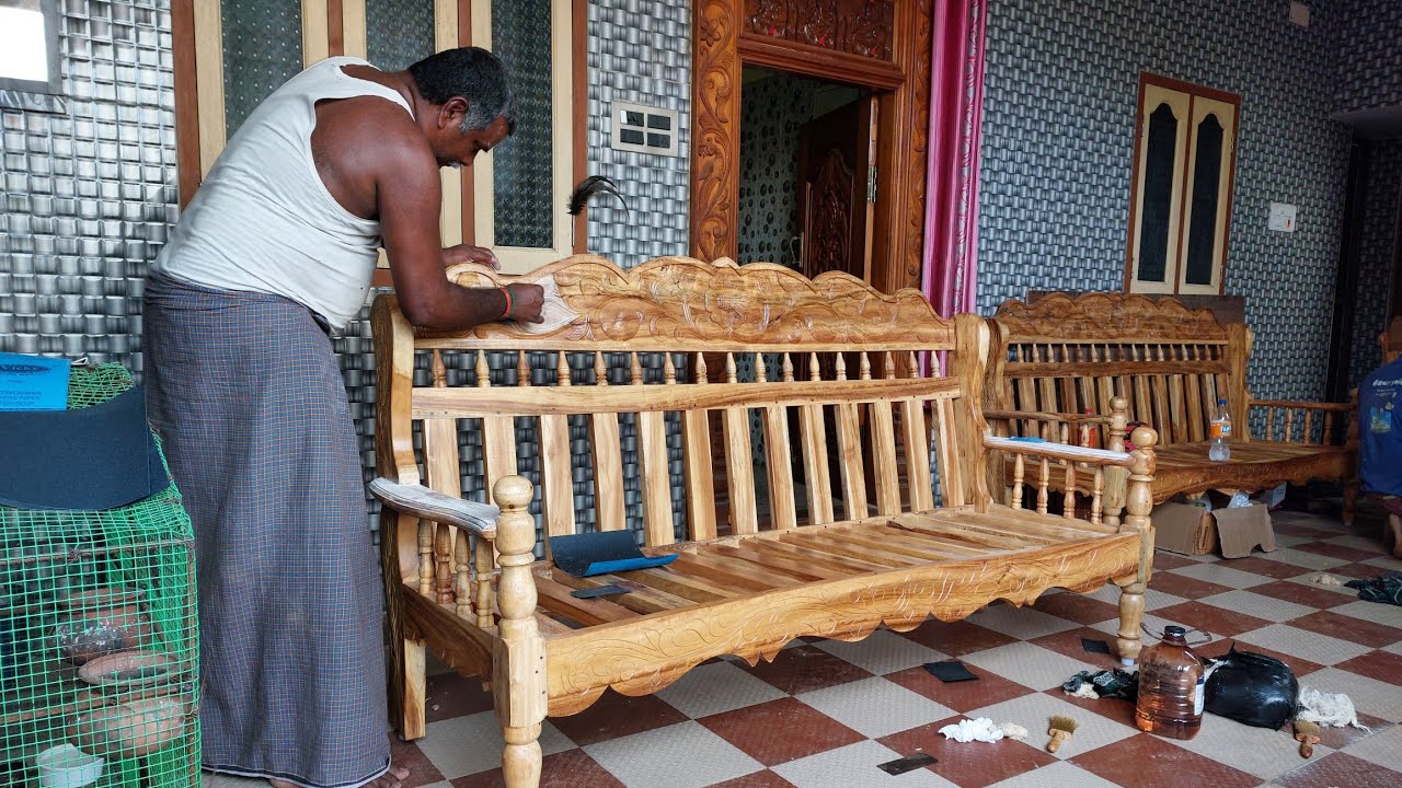 sofa polish part 1 tree palish wooden sofa wood polish tamil