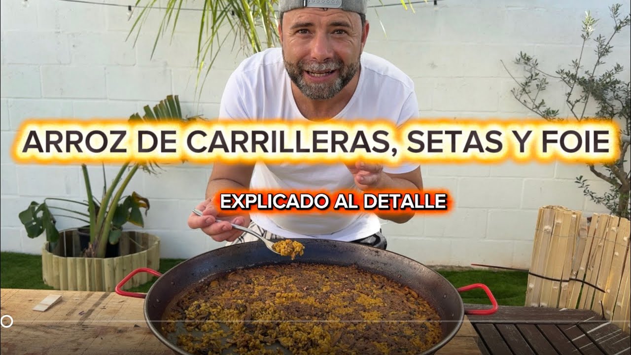 ARROZ DE CARRILERAS, SETAS Y FOIE. 