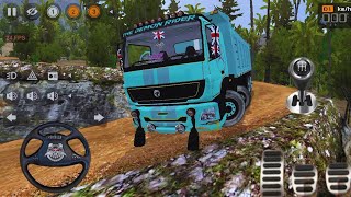 🚛Bharat Benz 4x4 Tipper Truck Driving In Offroad | Bus Simulator Indonesia | Bussid Mod🔥#39 screenshot 2