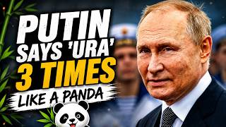 Putin says ura three times but like a panda