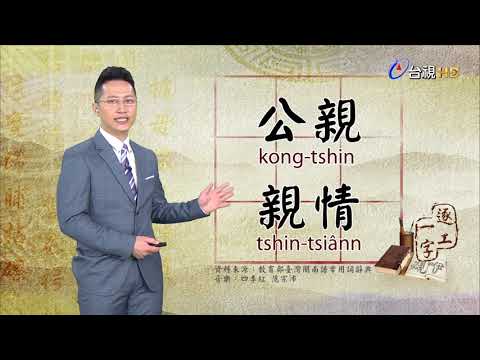 台視台語新聞逐工一字 介紹「親」（tshin、tshenn/tshinn）