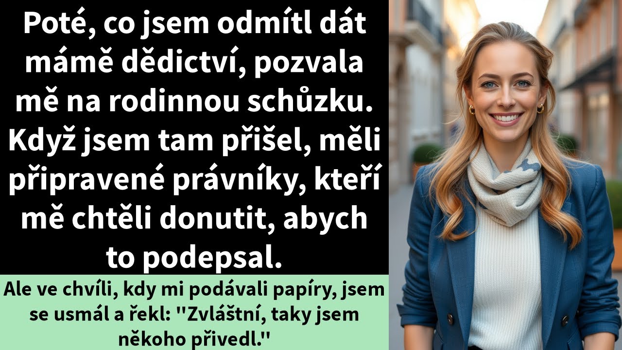Poté, co jsem odmítl dát mámě dědictví, pozvala mě na rodinnou schůzku. Když jsem tam přišel,