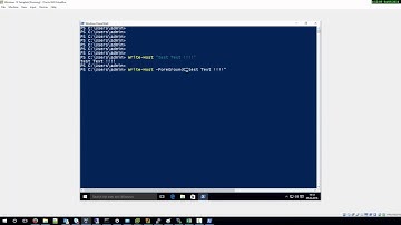 Change OutPut Color in Powershell