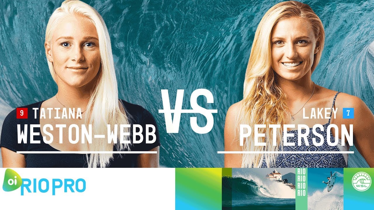 surfers security Tatiana Weston-Webb vs. Lakey Peterson - Semifinals, Heat 2 - Oi Rio Women's Pro 2018