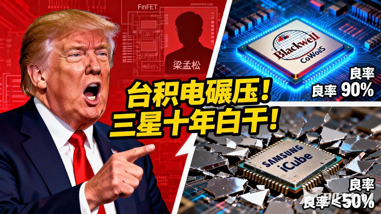 偷技术 + 追十年 = 笑话！三星被台积电甩 10 倍，特朗普都懵了