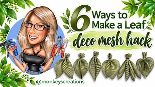 Master Deco Mesh Leaf Petals | Flower Wreath Greenery