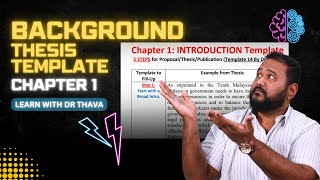 Thesis Template - Chapter 1 Background