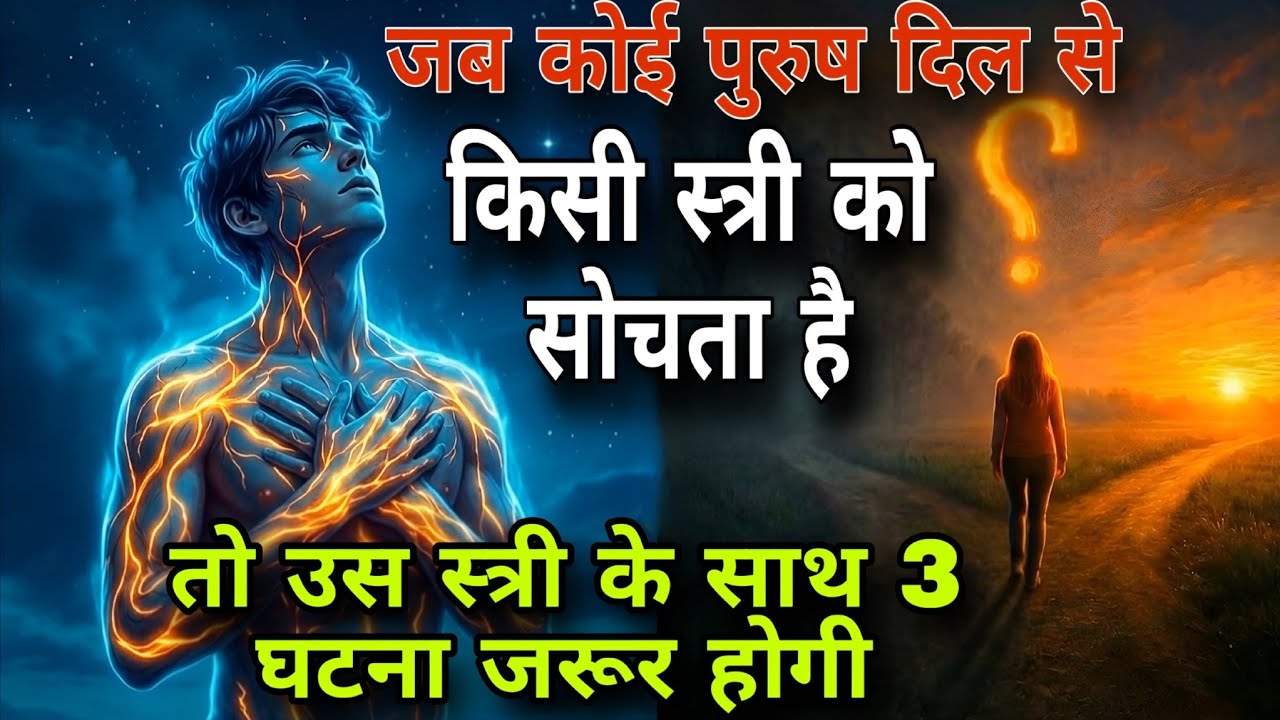 मनोंविज्ञान के अनुसार ~ जब कोई पुरुष किसी स्त्री को तड़फ के याद करता है तो स्त्री के साथ 3 घटना....