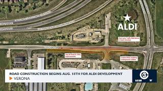 Road closures announced for Aldi construction in Verona