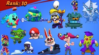 ALL 1023 SKINS LOSING POSE ANIMATION in Brawl Stars - Subway Surfers Update