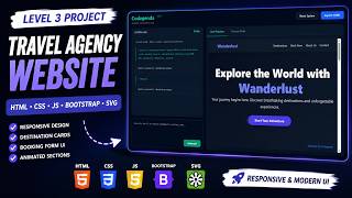 Prototyping a Wanderlust Travel Agency Website in Seconds (Codagenda Demo)