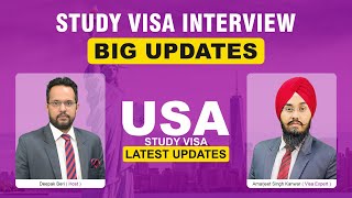 USA study visa interview Big updates |  STUDY VISA UPDATES 2023 | USA CANADA UK