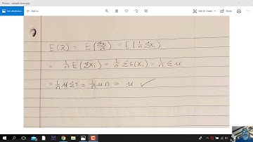 Proof that sample mean is an unbiased estimate of the population mean