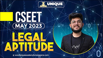 LEGAL APTITUDE | LEC 1 | CSEET MAY 2023