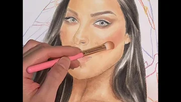 Drawing and painting Nadine Njeim