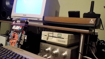 Commodore 1541-II with Track Display loading G.I. Joe