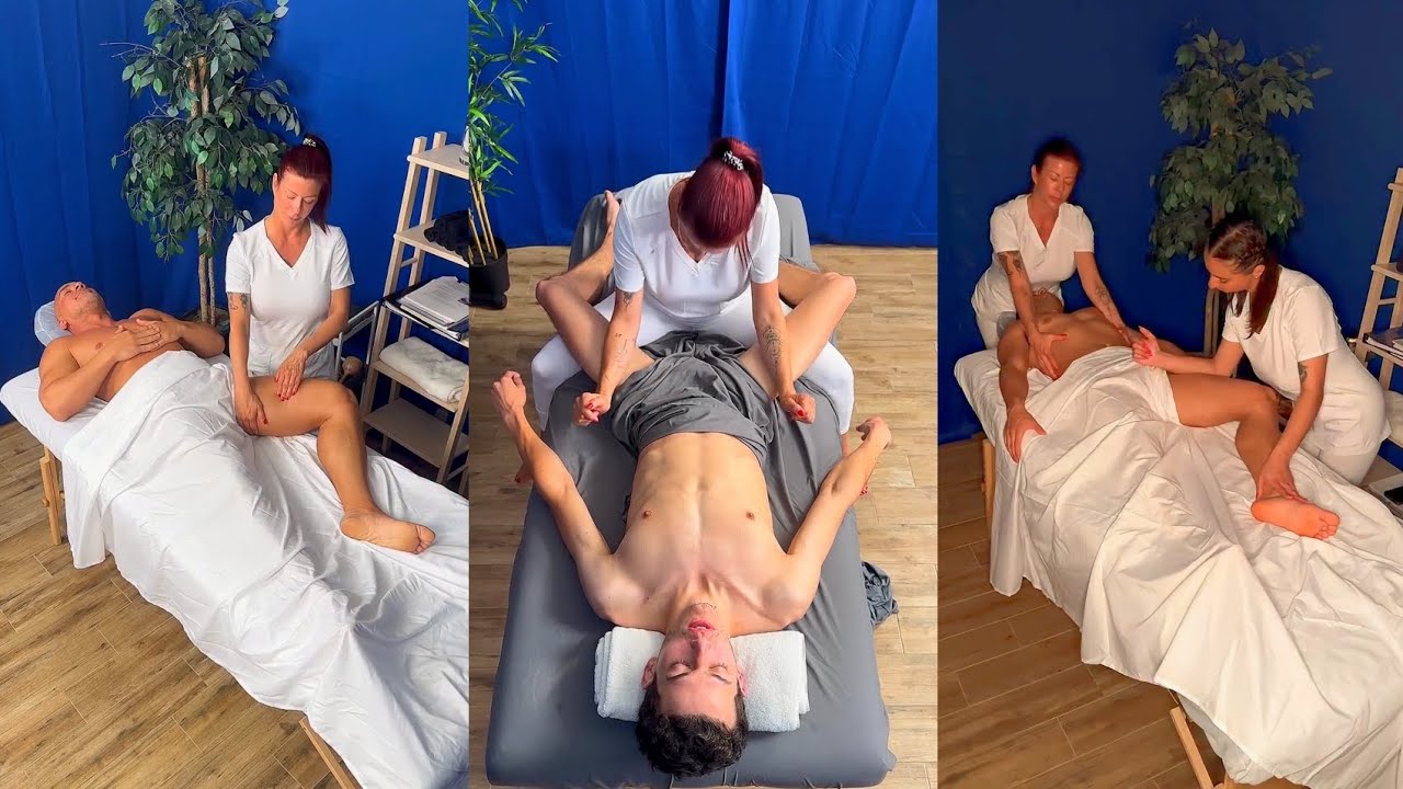 ASMR Beautiful relaxation Male massage for pain therapy 