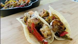 How To Make Shrimp Fajitas || Easy One-Pan Fajitas Recipe