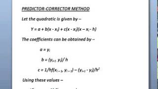 Predictor Corrector Method
