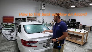 How to tint sedan back window