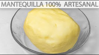 Como hacer mantequilla 100% casera con natas de leche de ordeña