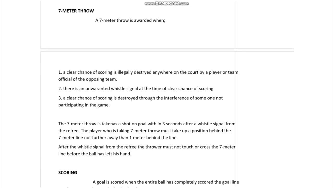 Handball rules and regulations handball khailna ka tarika