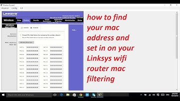 how to find mac address and set it on router