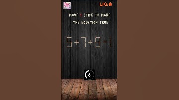Matchstick Puzzle #shortsvideo #shorts #ytshorts #matchstick #puzzle #brainteaser #youtubeshorts