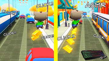 ASMR 🍬 Talking Tom Gold Run ASMR KEYBOARD AND MOUSE🔊 | ASMR 🎟️ Talking Tom Gold Run‬ - Gameplay!!