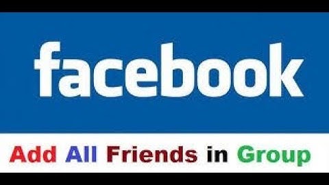 Add all your friends in your facebook group in a single click