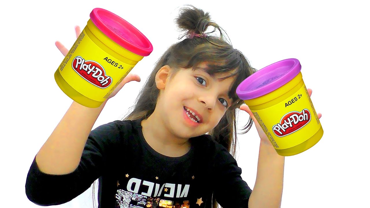 Лепим из пластилина play-doh. Пластилин для детей
