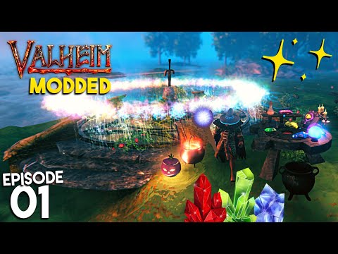 Modded Valheim Let's Play - MAGIC + ENCHANTING! Ep1