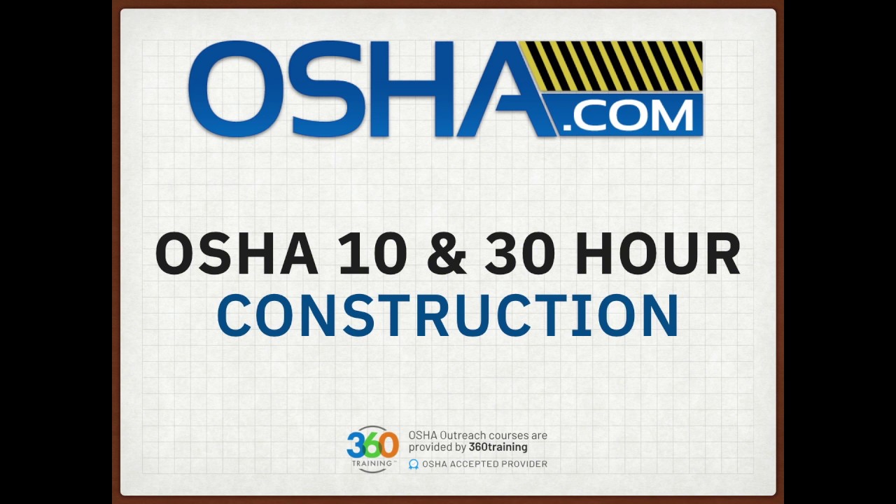 $21.21 OSHA 21 Hour Construction Course - OSHA.com With Osha 10 Card Template