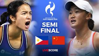 Alex Eala vs Xiyu Wang | 2026 ASIAN GAMES WOMEN'S TENNIS VOLLEYBALL | LIVE SCORE screenshot 1