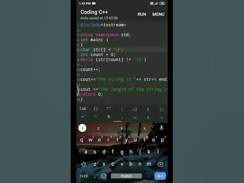 A program to find the length of string in c++ - YouTube