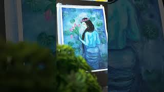 “Keep taking time for yourself until you’re you again.”...#Gouache #lotuspainting #self-love #colour