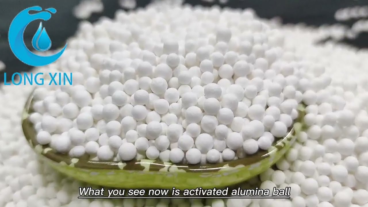 Activated alumina balls