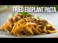 Spaghetti Melanzana Fritta Delicious Fried Eggplant Pasta Recipe