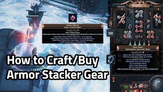 How to Craft/Buy items for Armor Stacker - Path of Exile 3.20