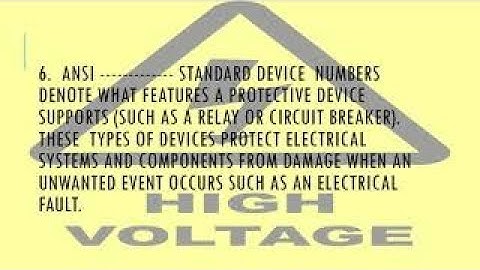 HIGH VOLTAGE SAFETY SWITCH GEAR EXAM Q & A