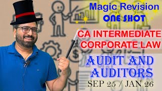 Audit and Auditors | ONE SHOT | CORPORATE AND OTHER LAWS | CA INTERMEDIATE