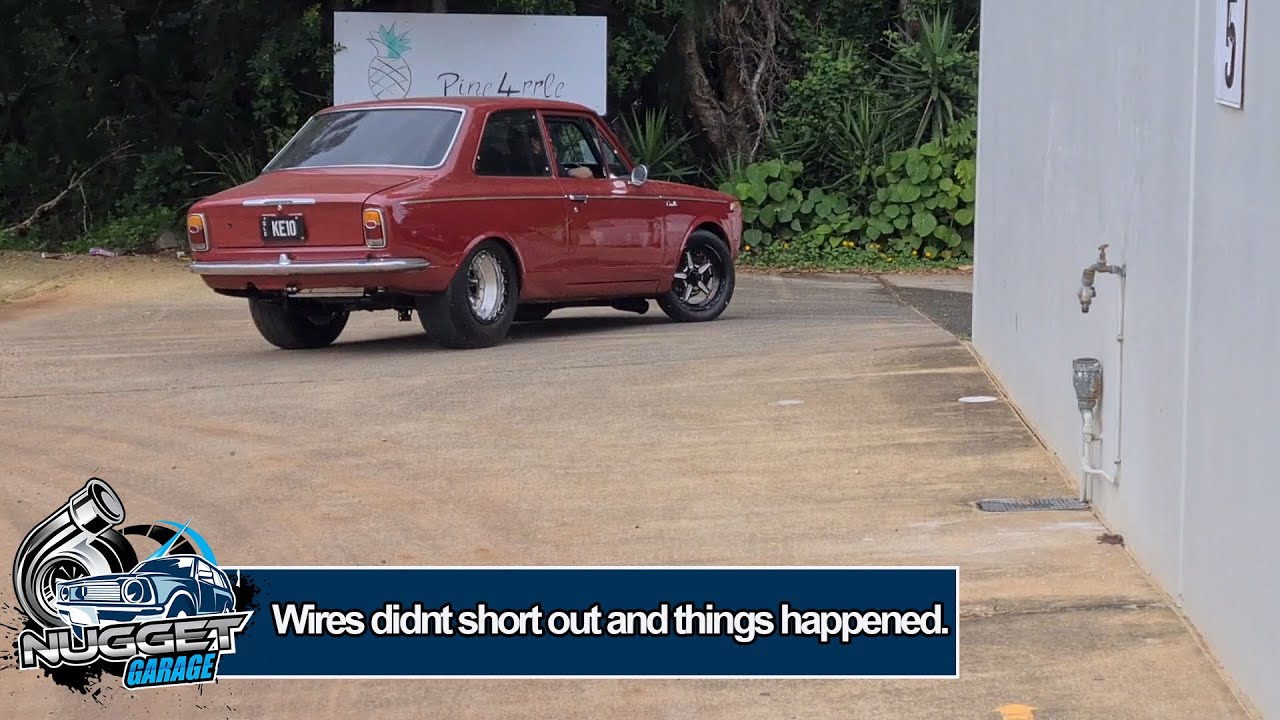 IT RUNS!!!   Low 8 Sec 3RZ KE10 Corolla FIRST DRIVE.. an stuff