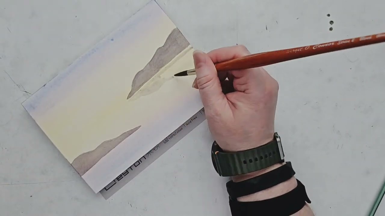 Dusk Reflections - Watercolour Painting Timelapse Video