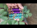 How to make simple silk thread bangles.
