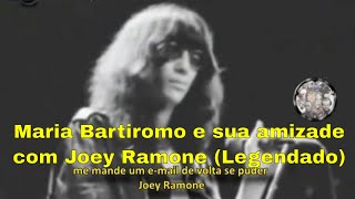 Maria Bartiromo da CNBC e sua amizade com Joey Ramone (Legendado)