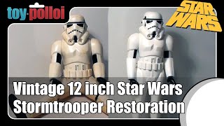 Vintage Star Wars 12 inch Stormtrooper restoration - Toy Polloi