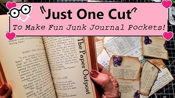 ONE CUT to Make 3 Easy Junk Journal Pockets! Step by Step Tutorial! The Paper Outpost :)