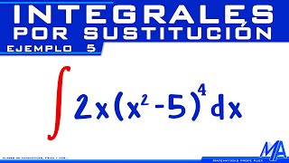 Substitution Integrals - Change of Variable | Example 5